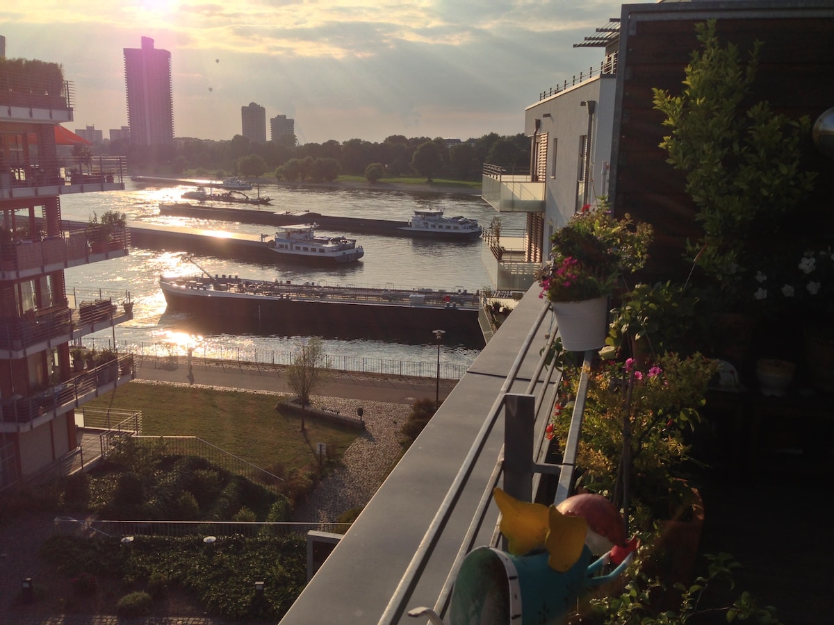 Detailansicht des Balkons