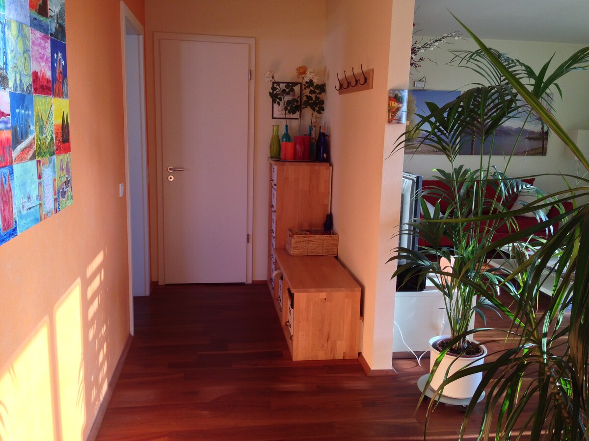 Blick vom Eingangsbereich in die Wohnung