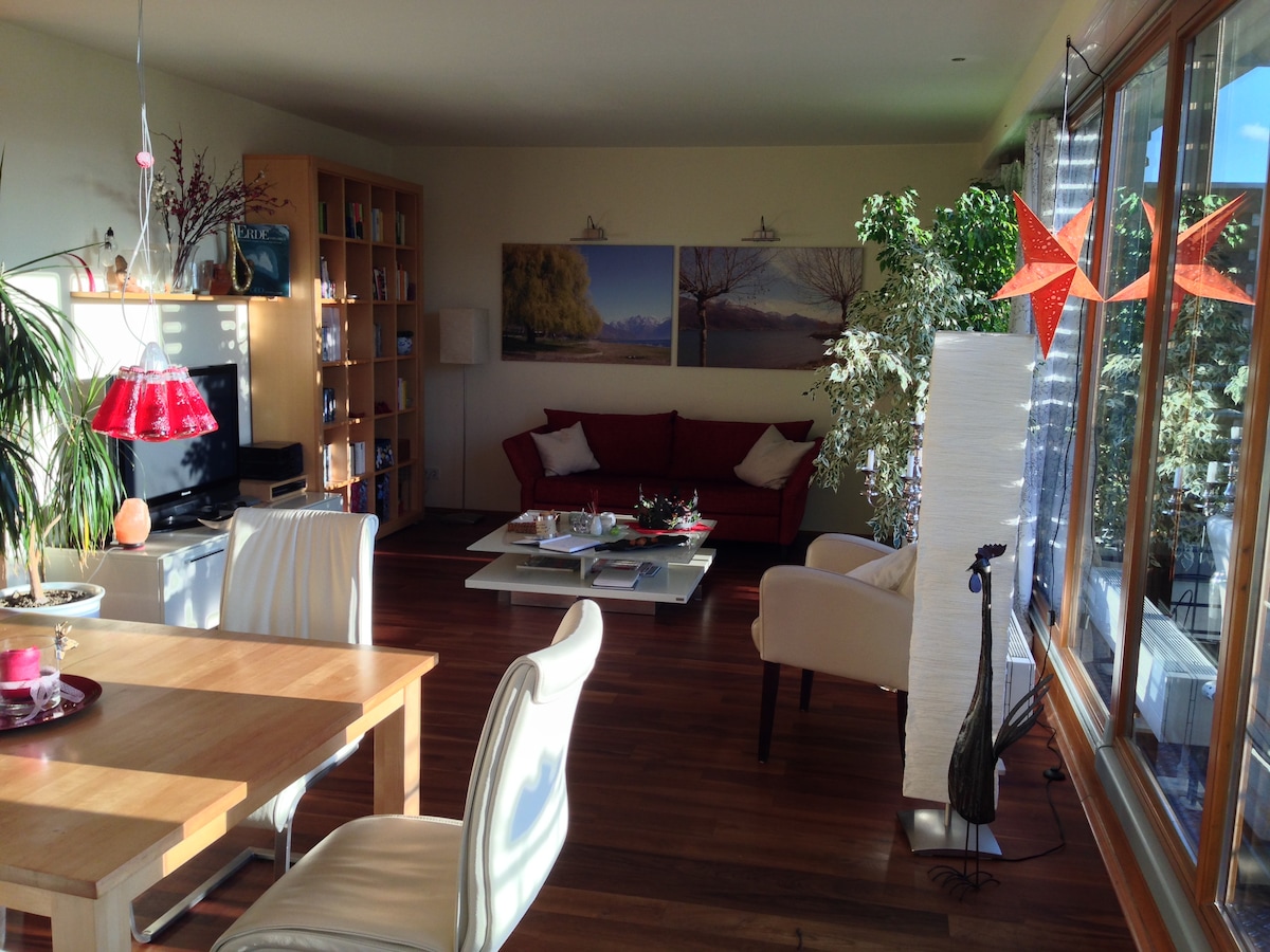 Gesamtansicht des Wohnzimmers